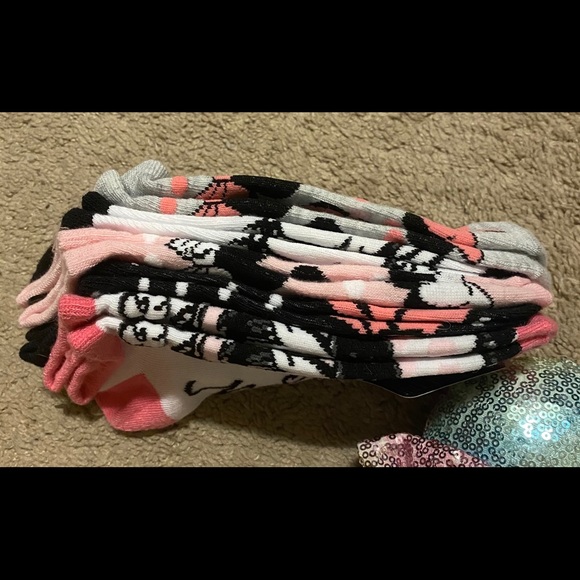 New Disney Mouse Love No Show Sock Bundle - Picture 2 of 3